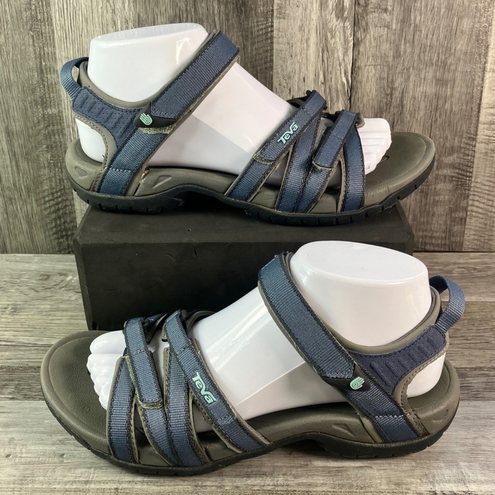 Teva Tirra Blue Grey Athletic Sandals Womens 8 Hiking Water Shoes 4266